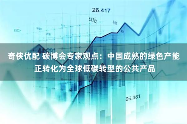奇侠优配 碳博会专家观点：中国成熟的绿色产能 正转化为全球低碳转型的公共产品