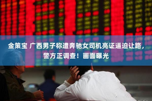 金策宝 广西男子称遭奔驰女司机亮证逼迫让路，警方正调查！画面曝光