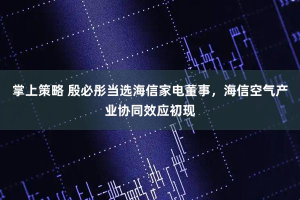 掌上策略 殷必彤当选海信家电董事，海信空气产业协同效应初现